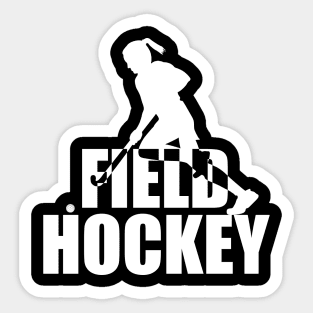 Stylish Field Hockey Sticker